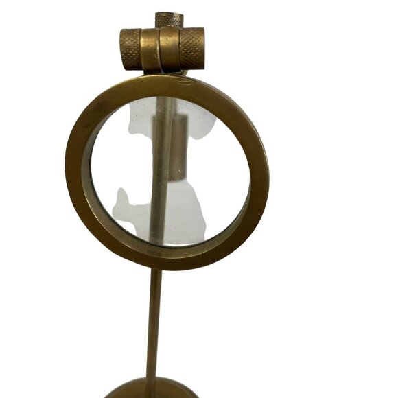 Vintage Nautical Brass Magnifying GLASS Desk Table Top Adjustable Reading Workin - Picture 5 of 6